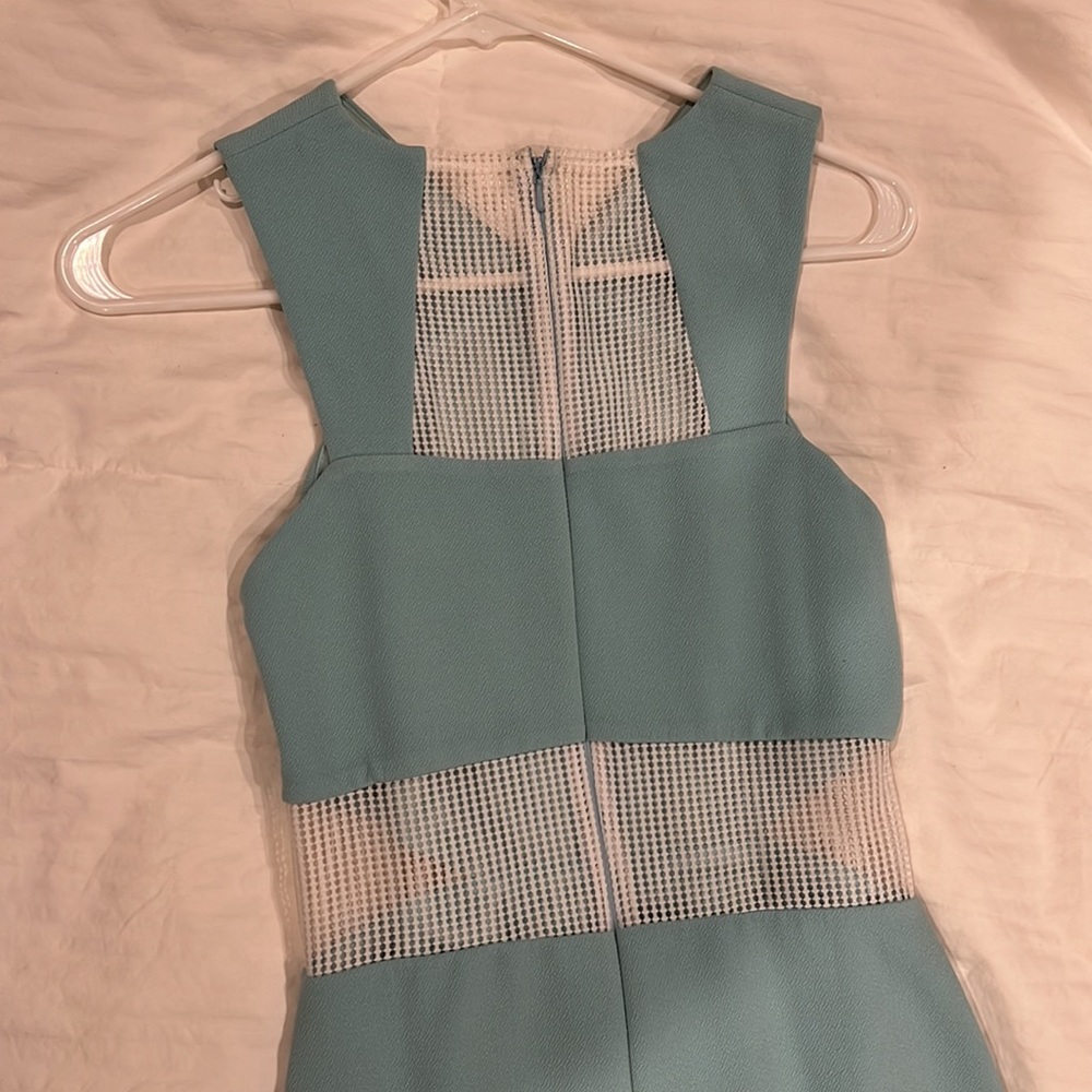 ASOS mesh cut out dress